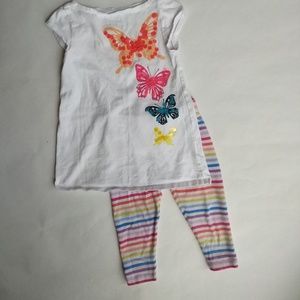 Butterfly and rainbow Lands End outfit